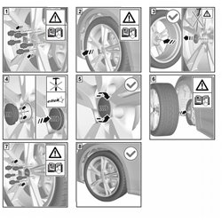 Jeu de 4 cache-moyeux dynamiques