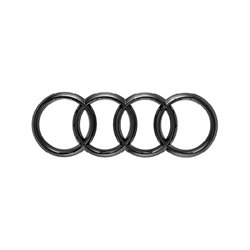 Monogramme noire anneaux AUDI. Arriere.