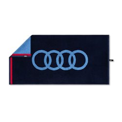 Serviette Audi 50x100cm bleue