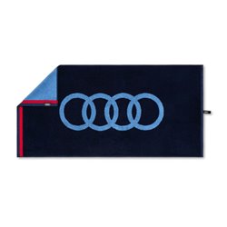 Serviette Audi 50x100cm bleue