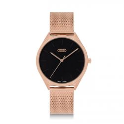 Montre rose et noire