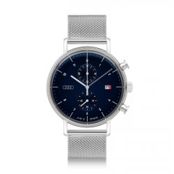 Montre Audi grise et bleue