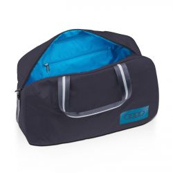 Sac de voyage gris et bleu