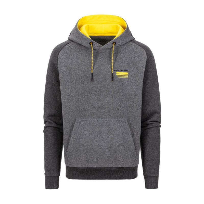 Sweat gris à capuche Quattro Sweat gris à capuche Quattro