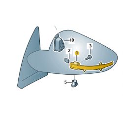 REPETITEUR CLIGNOTANT GAUCHE, A4 et A5 B8, Q3 1er première génération