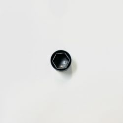 jeu de 5 capuchons noirs d'écrous de roue 6 pans
