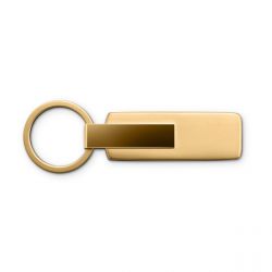 Porte-clés acier Audi doré