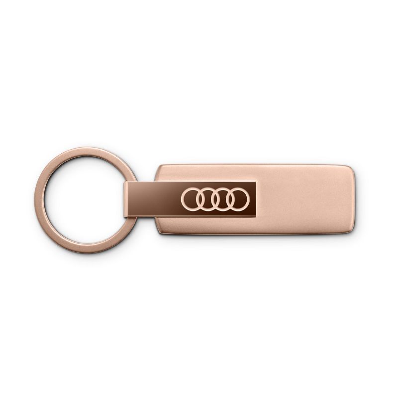 Porte-clés acier Audi rose