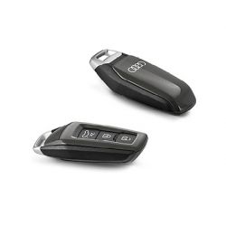 Couvre clé gris perle avec anneaux Audi A5, A6, Q4, Q5, Q6, Q7, de 2026 à ...