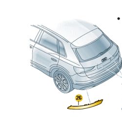 CATADIOPTRE GAUCHE Q3 2eme génération