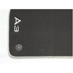 Jeu de tapis textile noir et gris, A3 cabriolet de 2015 à 2020