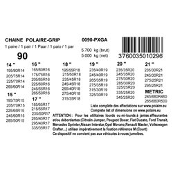 CHAINE POLAIRE GRIP 90