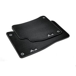 Jeu de tapis textile avant noir et gris